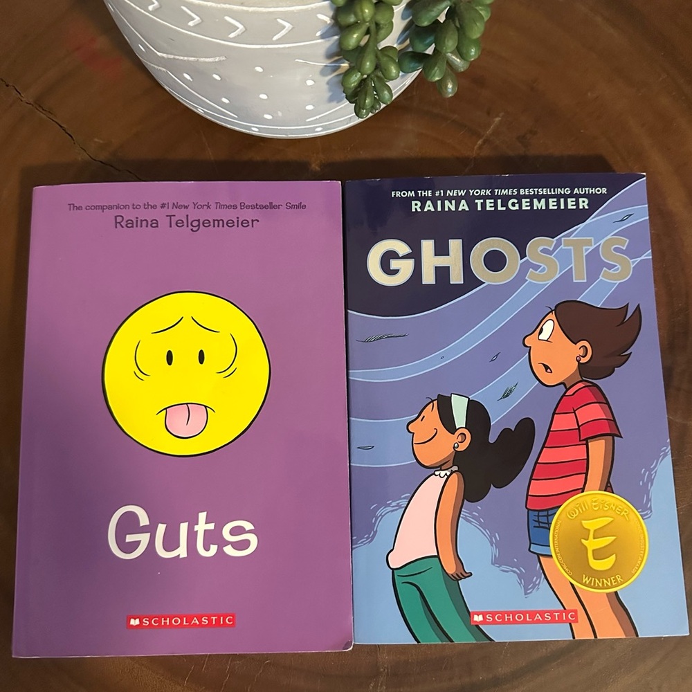 RAINA TELGEMEIER “Guts” + “Ghosts”